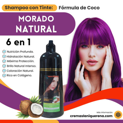 shampoo con tinte morado natural 