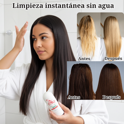 Shampoo en Seco LNQ–Limpieza Rápida y Volumen al Instante