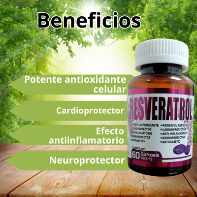 Resveratrol – Potente Antioxidante y Protector Celular Total
