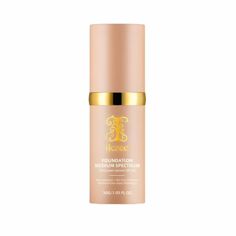 Base de Maquillaje 4 en 1 Ajustable Ikzee – SPF50, Hidratante y Anti-Aging