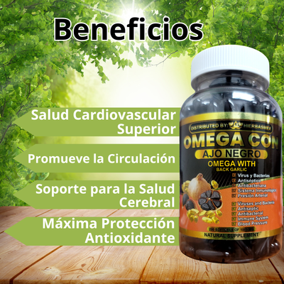Ajo Negro con Omega 3 – Doble Acción Cardiovascular