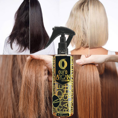 aceite para el cabello maltratado y procesado ouro