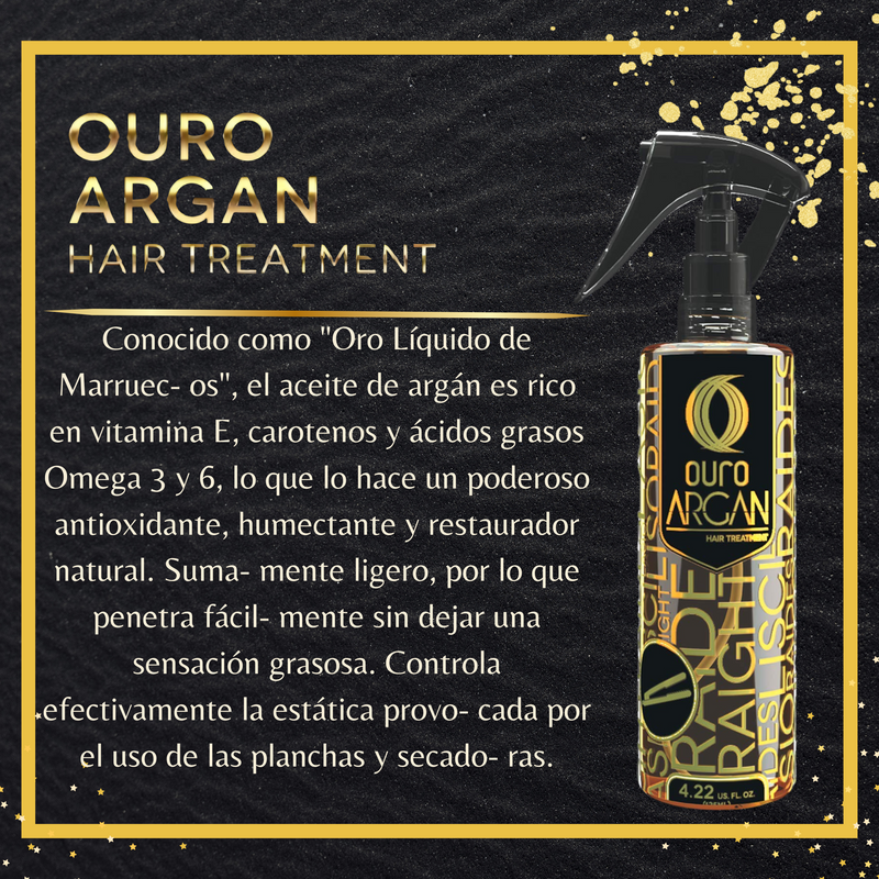 aceite para cabellos maltratados y puntas abiertas de Ouro 