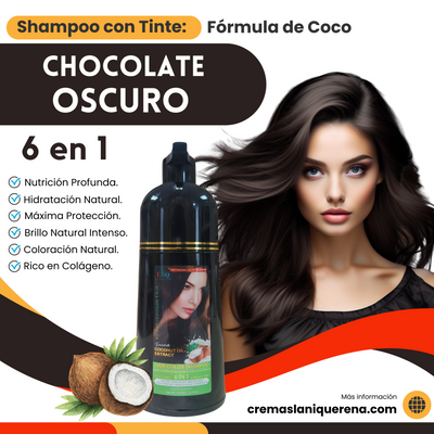 Shampoo con tinte de aceite de coco