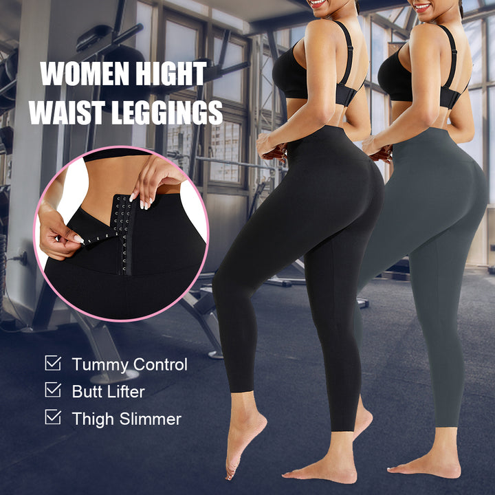 Pack 3 Leggings Mujer Cintura Alta - Negros, Transpirables, Ideales Para Gimnasio, Yoga Y Running