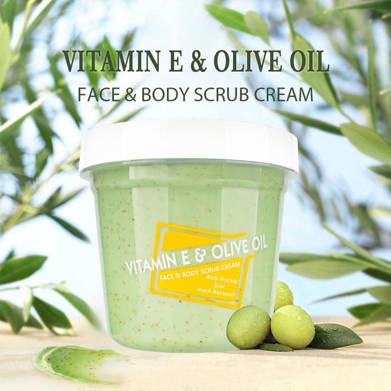 scrub cream vitamin E olive oil