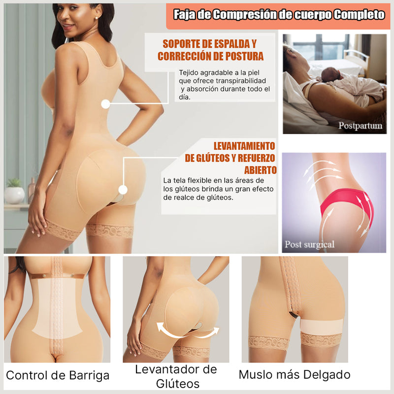 Faja de compresión colombiana de cuerpo completo