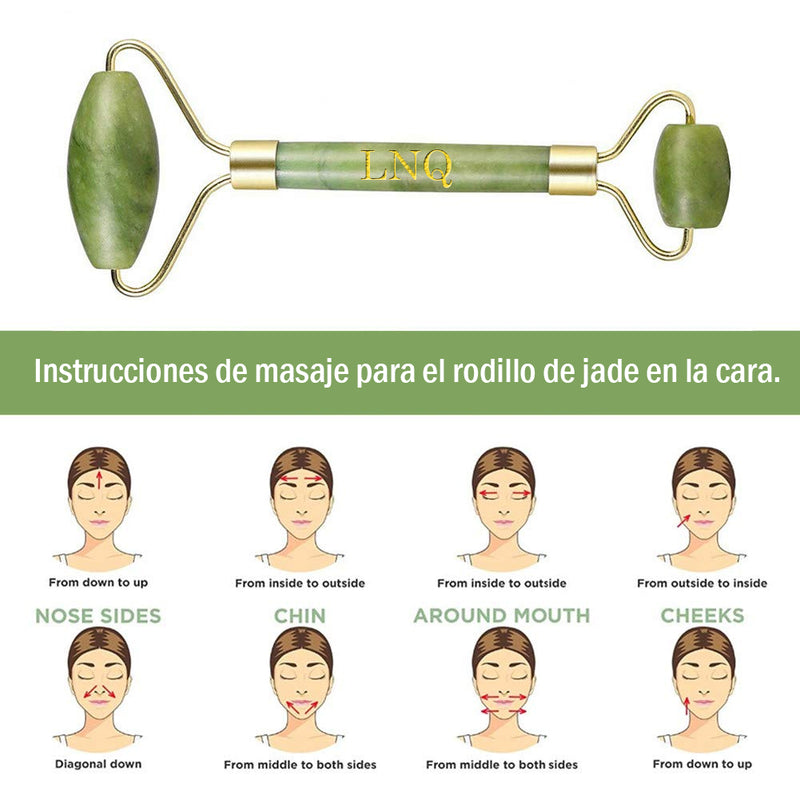 rodillo de jade para el cuidado de la piel