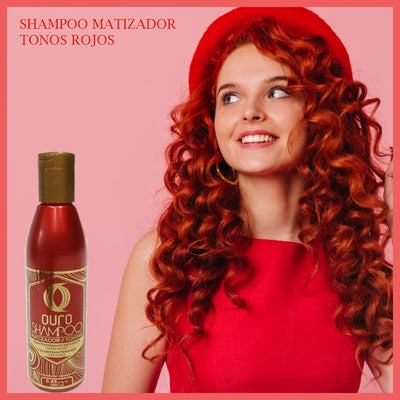 shampoo matizador para tonos rojos rojos ouro