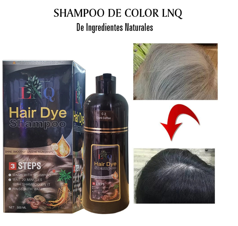 shampoo de color de ingredientes naturales 