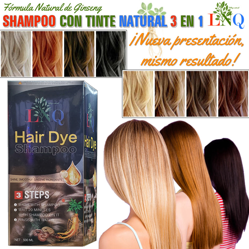 shampoo natural de color 3 en 1 