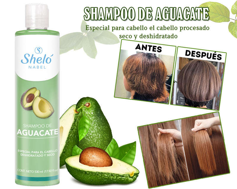 shampoo para hidratar el cabello de aguacate