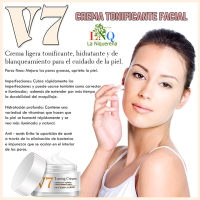 crema tonificante facial v7 bioaqua 